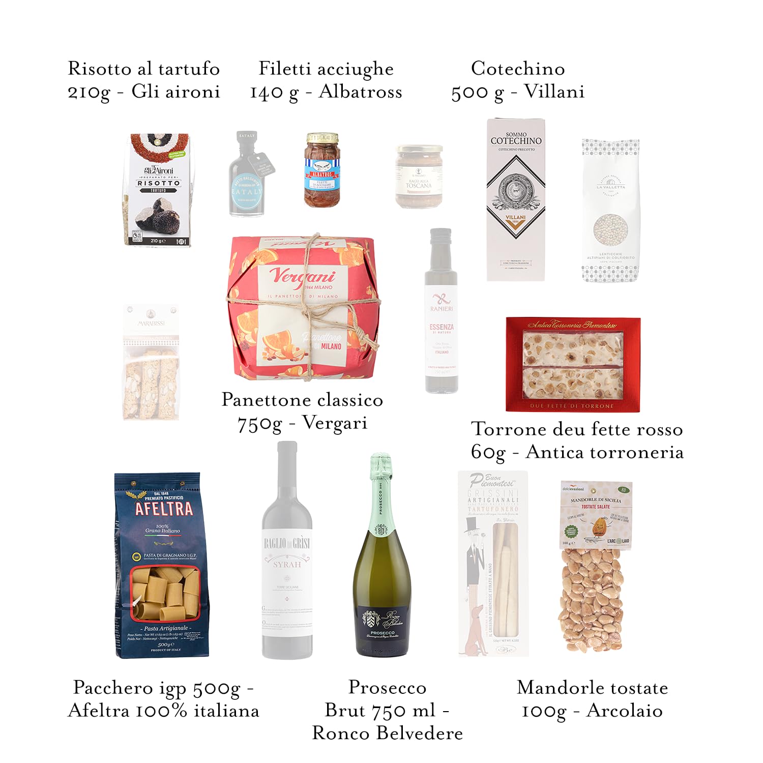 EATALY – Una Cena tra Amici – Cesto Gastronomico con Specialità Italiane – Box Dolce e Salato con 15 Prodotti – Confezione Elegante – Perfetto per Regali e Occasioni Speciali