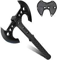 Dream Reach Dupla Fejű Camping Balta Fekete Nyéllel Kültéri Bushcraft Erdei Munka - black 1