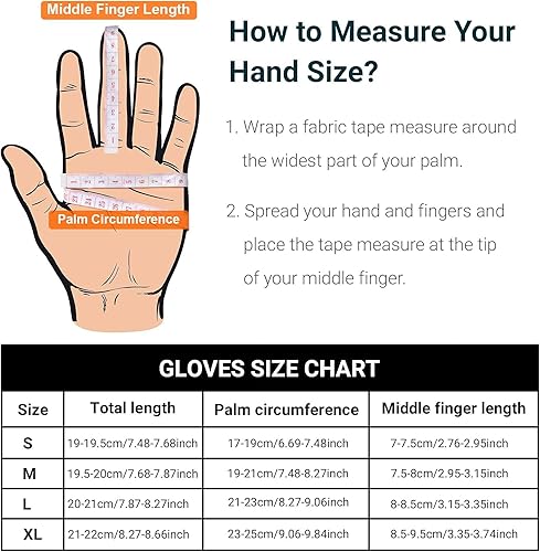 Miniatura 2 de Guantes de ciclismo de montaña, guantes de ciclismo de dedo completo para pantalla táctil, para hombres y mujeres, para correr al aire libre,