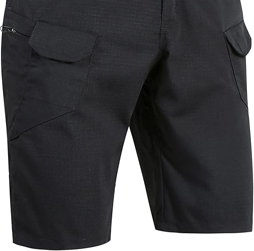 Miniatura 6 de Pantalones cortos tácticos para hombre, con bolsillo, casual, sueltos, para correr, atléticos