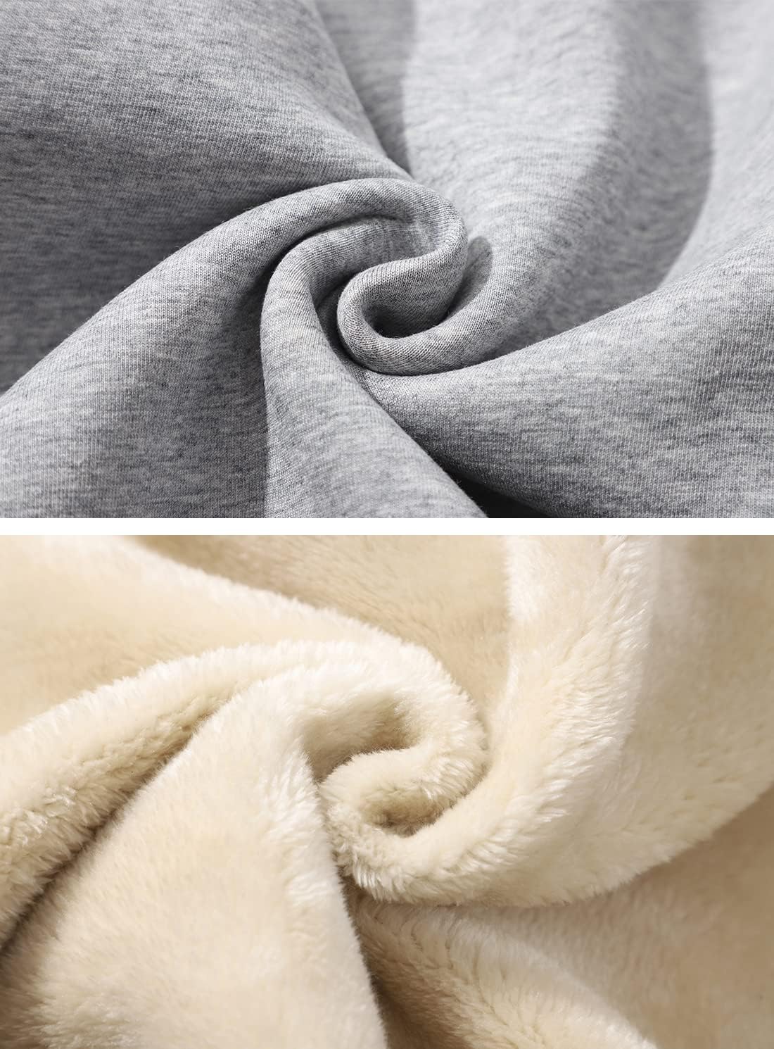 Men's Winter Hooded Sweatshirt Fleece Sherpa Lined Hoodie Casual Warm Pullover with Pocket