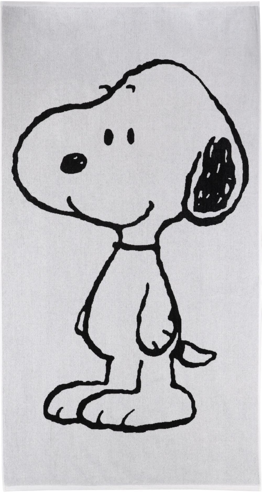 Vossen Snoopy Beach Badetuch Black/White 100x180