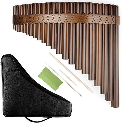 Miniatura 18 de 22/25 tubos C Key Profesional Pan Flauta China Tradicional Instrumento Musical Tubos de Pan Tubos Fácil de Aprender con Exquisitas Tubos de Pan