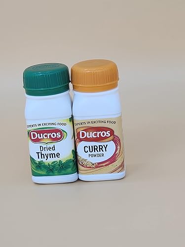 Ducros Tomillo Seco 0.35 oz & Ducros Curry Polvo 0.88 oz Bundle
