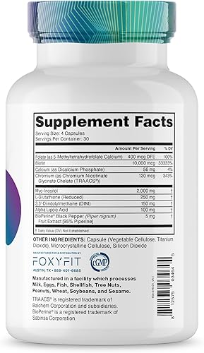 Miniatura 3 de Foxy Fit - Suplemento vitamínico y hormonal Essential Balance para mujeres  Antioxidante, piel y cabello saludables para uso diario* (30 porciones)