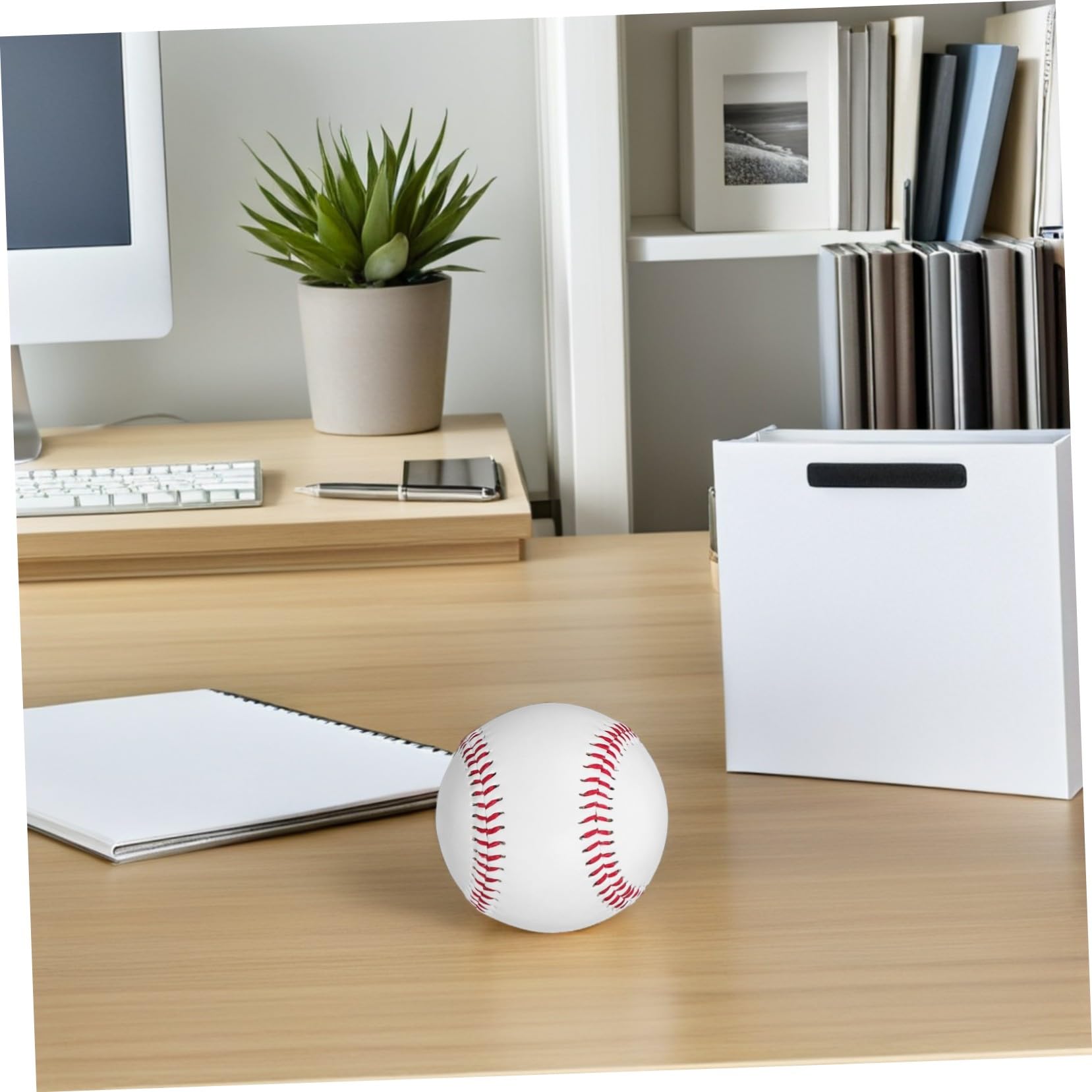 Anneome Balones de Entrenamiento de Béisbol 6 Piezas Color Claro PVC
