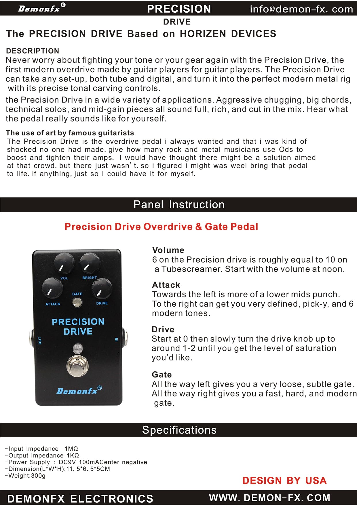 Amazon | Demonfx PRECISION DRIVE/OverDrive - Distortion オーバー