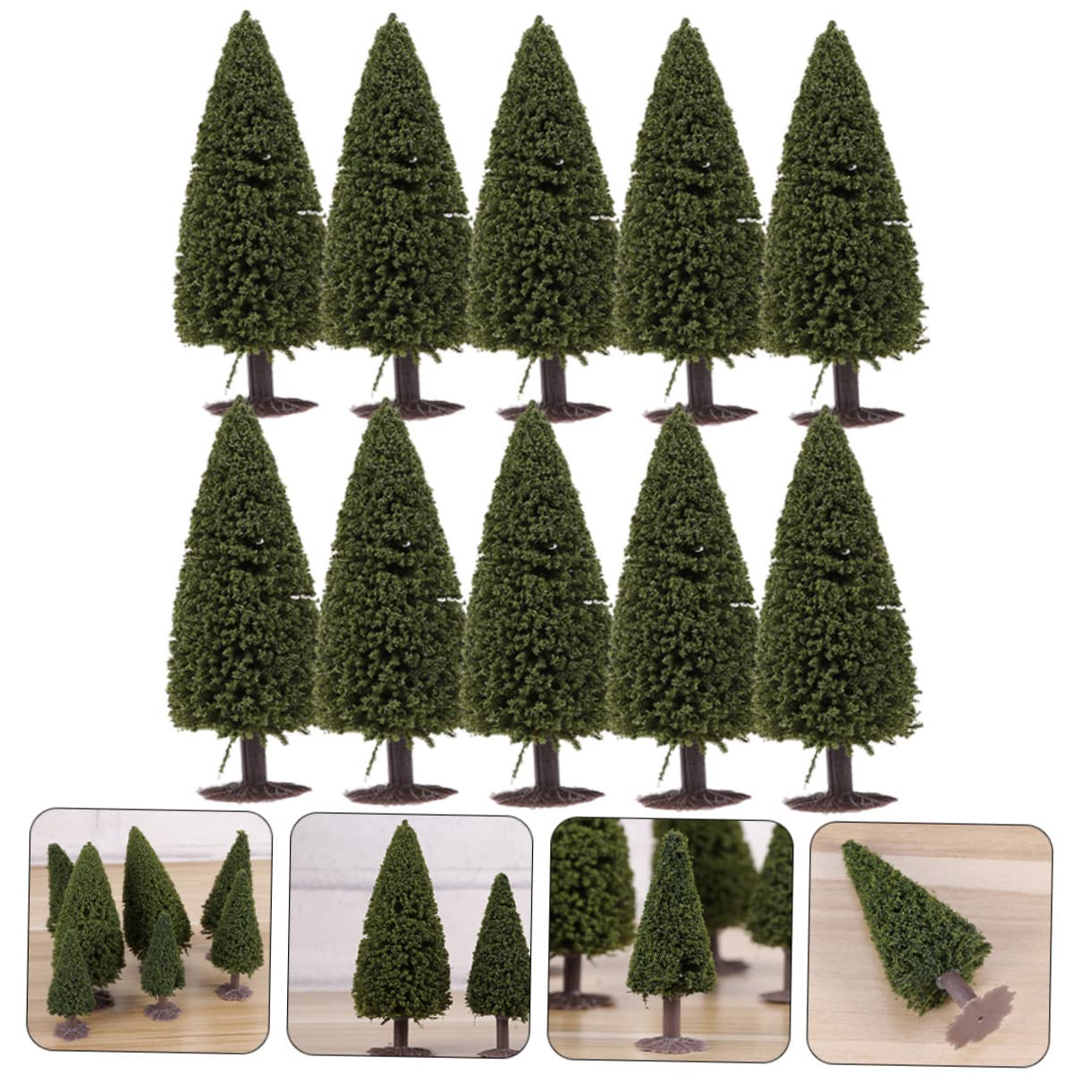 TOPBATHY 50piezas Árboles De para Modelismo De Paisaje Decoración De y Maquetas De Ferrocarriles De Verde Natural