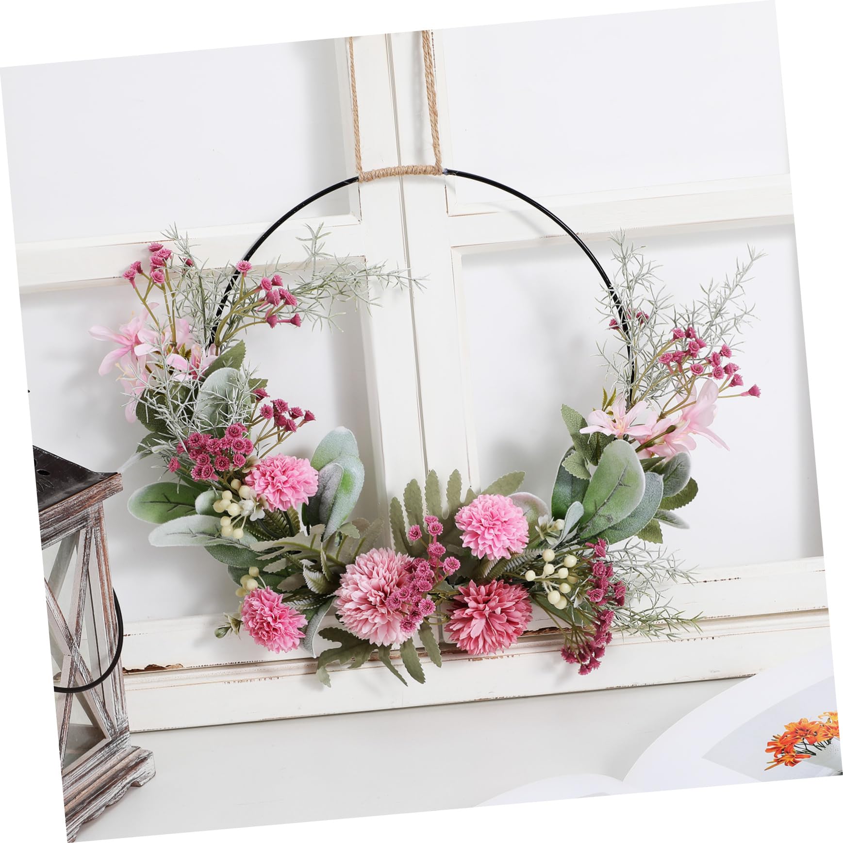 Zerodeko 2stücke Kunstblumenkranz Mit Bunten Blüten Und Blättern Als Tür Oder Fensterdekoration Für Hochzeiten Und Und Langlebig