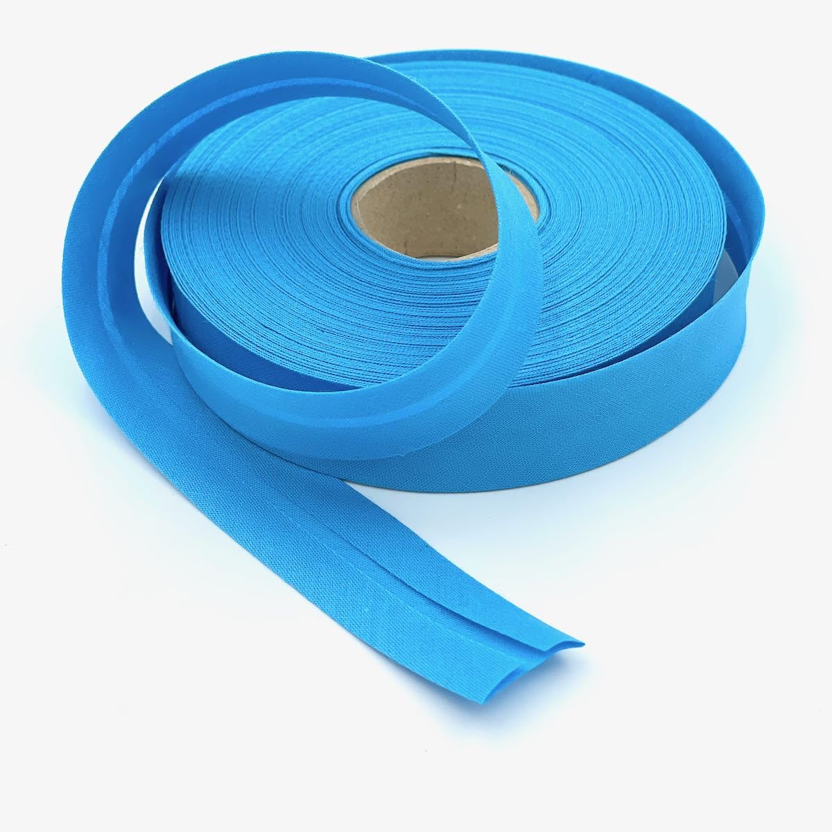 Craft Cult 25mm Wide Plain Bias Binding Tape - 25 Metre Roll (116 - Turquoise)