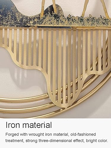 Miniatura 7 de ZOOMCAM Arte de pared de lujo de metal con hoja de ginkgo 3D esculturas de pared de lujo hechas a mano de metal decoración de pared grande para