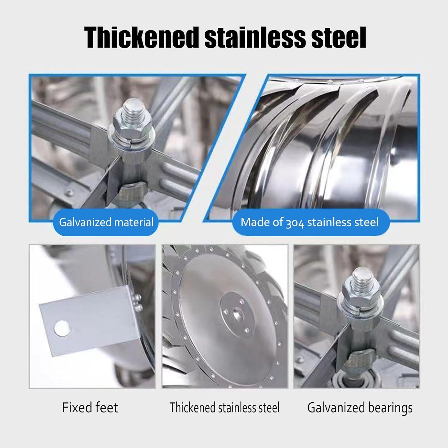 Turbine Ventilator,Roof Vents,Durable Ventilation Chimney Cowl,Cowl Cap with Claw Base Energy Saving,Waterproof Turbine Ventilator Coverrotating Chimney Cowl Cap, 160mm/6.3in