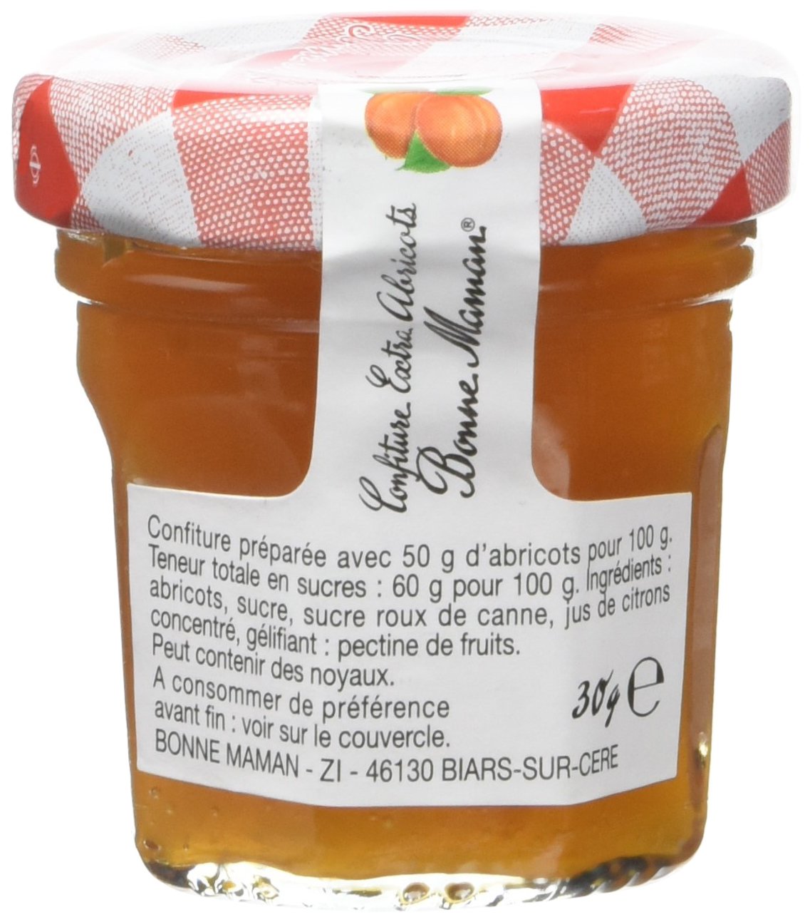 Bonne Maman Pot Confiture Abricot 15 x 30 g