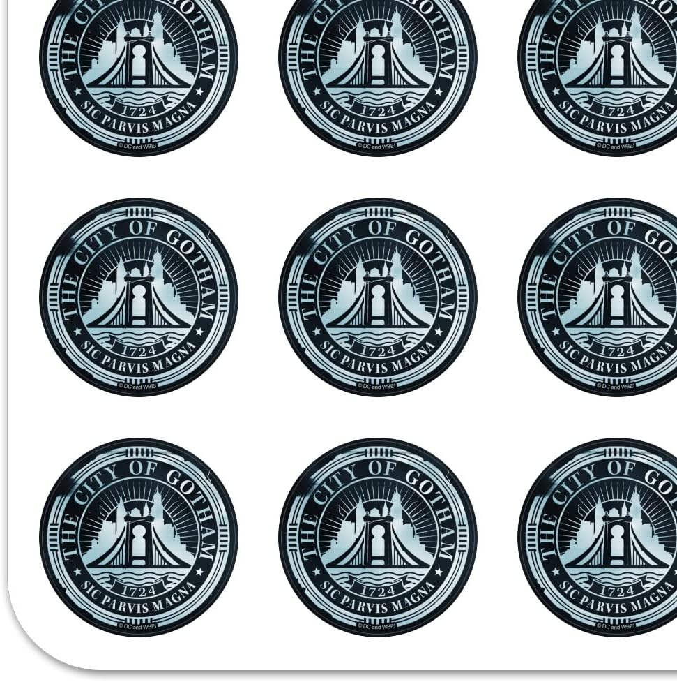 The Batman Gotham City Seal 1" Planner Calendar Scrapbooking Crafting Clear