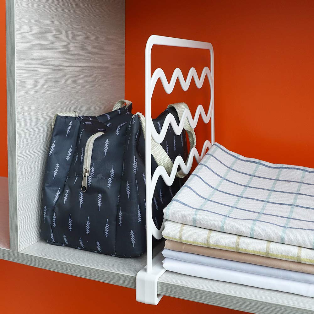 Mebbay 12 Pack Closet Shelf Dividers, Plastic Wire Dividers for Shelves