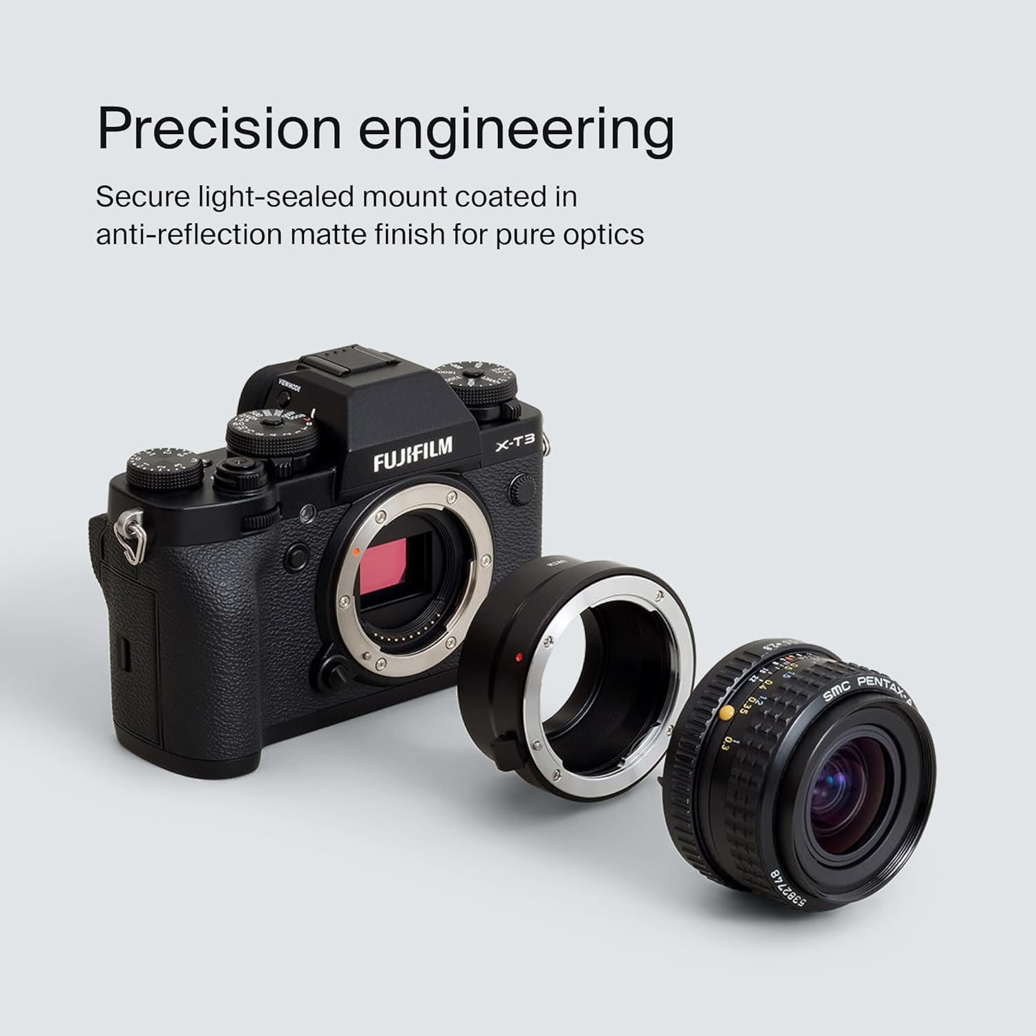 Urth Lens Mount Adapter: Compatible with Pentax K Lens to Fujifilm X Camera Body