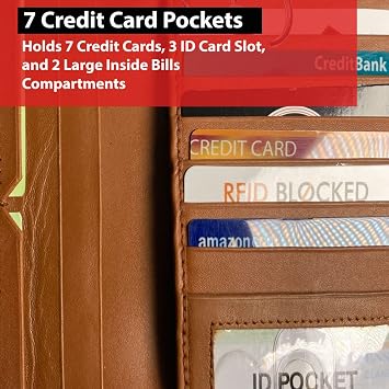 IBRO Motorcycle Biker Bifold Chain Wallet for Men Crocodile Brown
