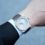 SAPPHERO Montres pour hommes Imperméable Montre homme en acier inoxydable Octagonal Date Quartz Fashion Clock Business Wristwatch Cadeau pour hommes Multiple Colors