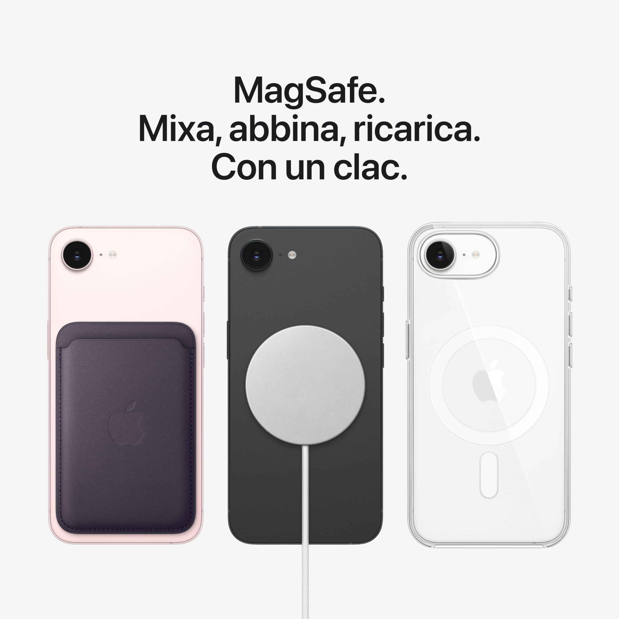 Apple iPhone 17e 256 GB: display Super Retina XDR da 6,1'', chip A19, un giorno intero di autonomia, fotocamera Fusion da 48MP – Nero