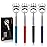 (4-Pack) Extendable Back Scratchers - Metal Claws with Telescopic Rubber Handles - Stocking Stuffers for Men, Women, Kids - Christmas Gift