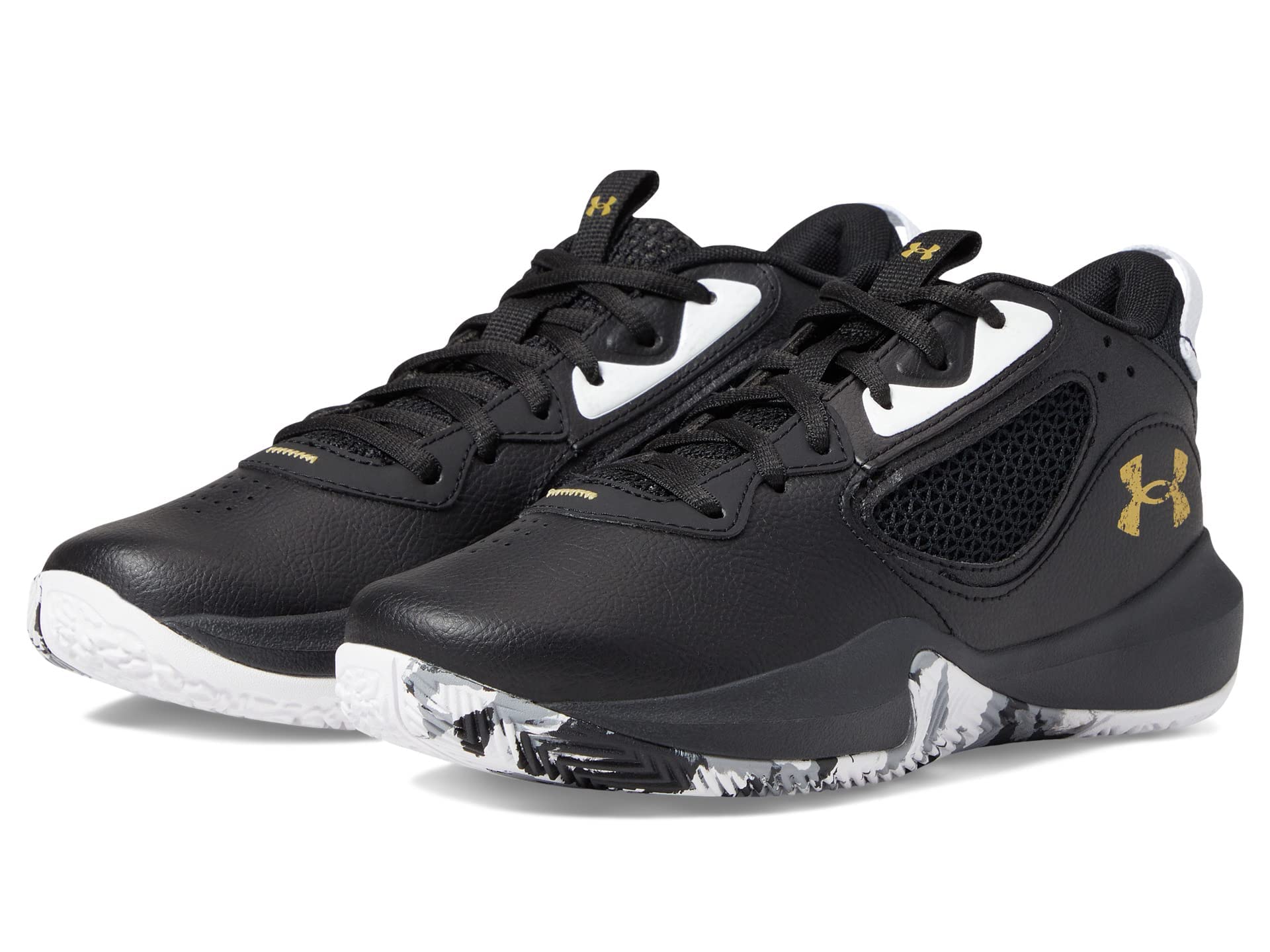 Under Armour Zapatillas de Baloncesto Unisex Grade School UA Lockdown 6 Court Performancence, Color Negro, Talla 38 EU, Negro, 38 EU