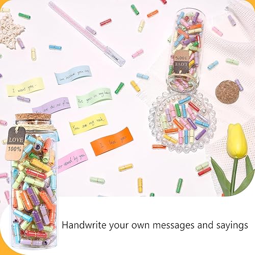 Miniatura 21 de Tintnut Regalo de San Valentín para novio/novia, letras de cápsula, 30 unidades, mensaje de amor, letras de amor, píldoras de mensaje, regalo medio