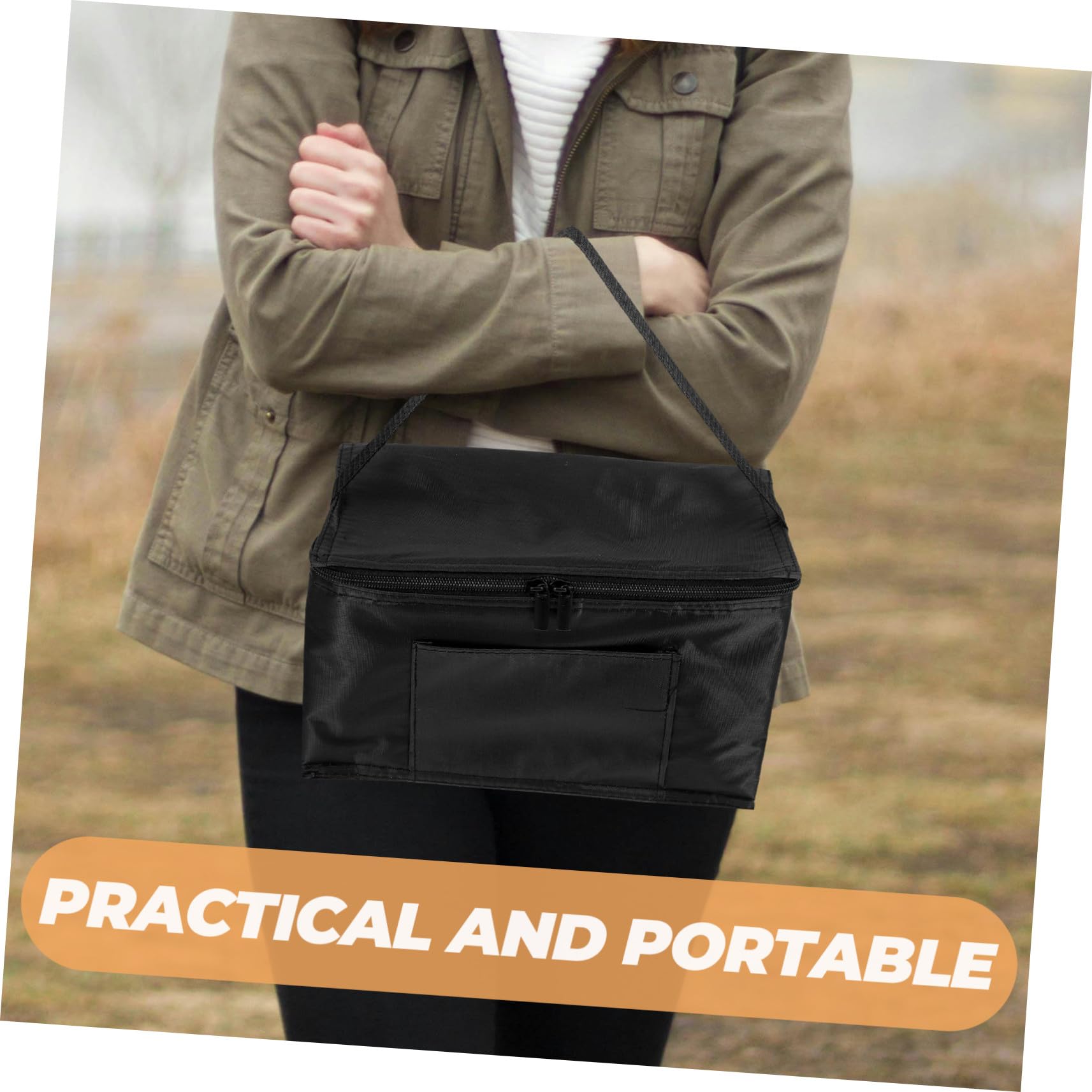 Bolsa Isotérmica Portátil de Oxford Bolsa de Almuerzo Aislada con Asa para Picnic Camping Trabajo y Almacenamiento de Alimentos