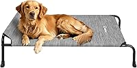 Vista 17 de Veehoo XXXL - Cama elevada original para perros – Camas elevadas para perros grandes, cama elevada de una cara extra grande para mascotas, Negro