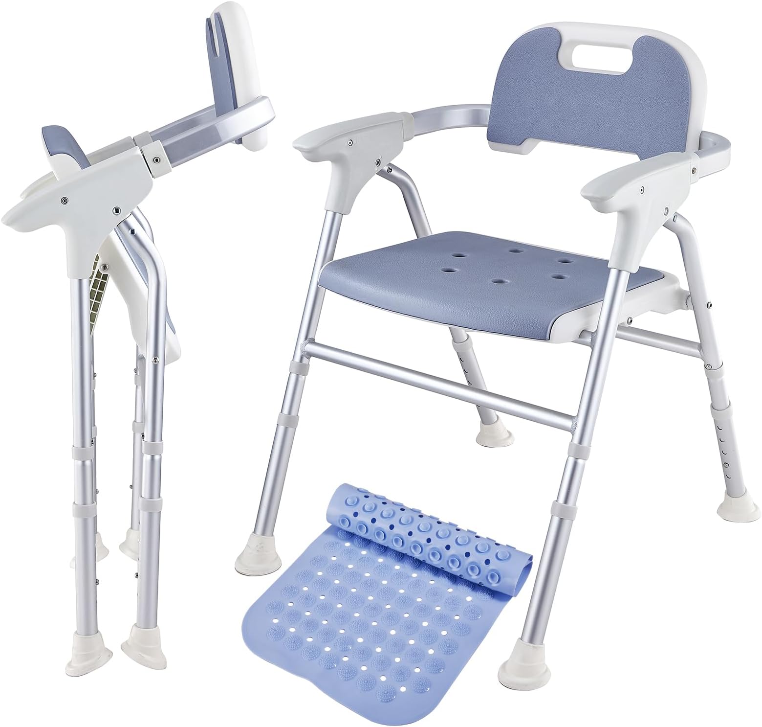Amazon.com: Vive Shower Chair For Elderly And Disabled - Folding Seat ...