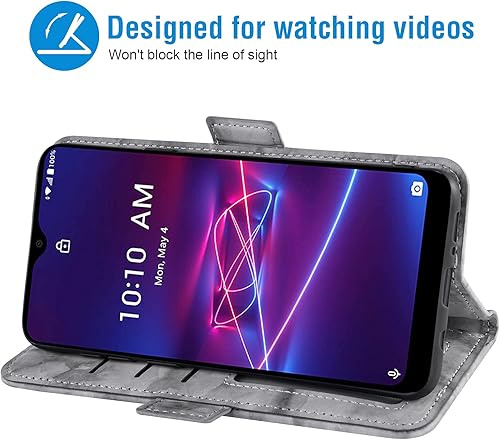 Miniatura 3 de Asuwish Funda compatible con Coolpad Legacy Brisa y protector de pantalla de vidrio templado, accesorios para celda, ranura para tarjetero, soporte