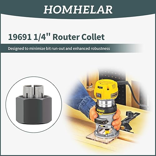 Miniatura 3 de 19691 1/4 "Pinza de enrutador sustituye a Dewalt 326286-04, Bosch 2610906283, Hitachi 323-293