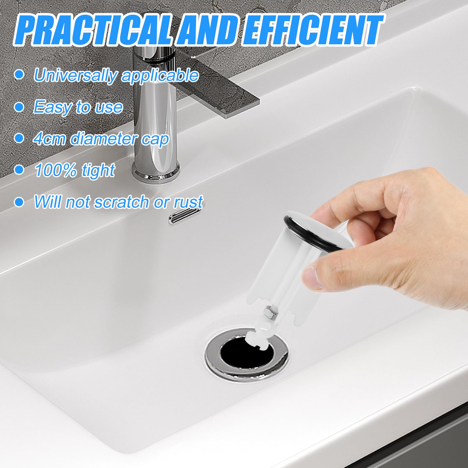 Set di 2 Tappi per Lavello Cucina 80mm - Acciaio Inossidabile, Anti-Ostruzione, Drenaggio Rapido, Facile da Pulire | Leroy Merlin