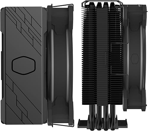 Miniatura 14 de Cooler Master Hyper 212 Halo Black enfriador de aire para CPU, ventilador PWM Halo de 120 mm, ARGB de doble bucle, cubierta superior de aluminio, 4