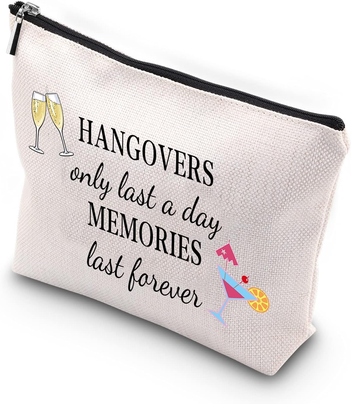 KUIYAI Hangover Gift Bachelortte Hangover Kit Bags Hangovers Only Last A Day Memories Las Forever (last forever)