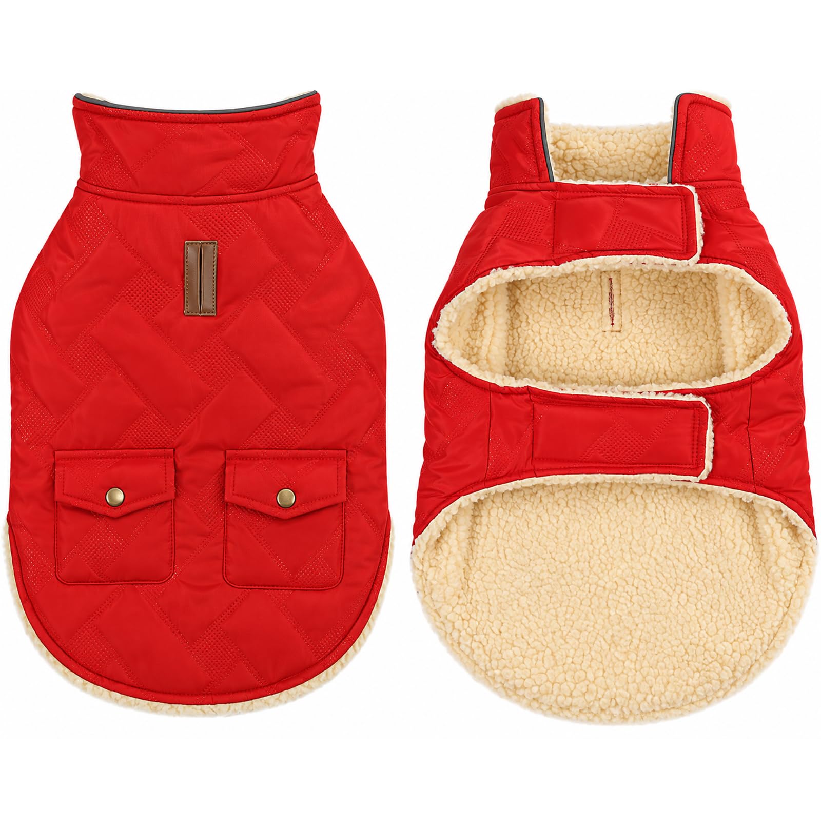 babepet Warm Dog Jacket Thick Push Lined Dog Winter Coat Waterproof