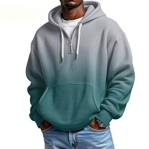 DuDubaby Hoodie Men Men's Fashion Hoodies Sweatshirts Oversized Fall Gradient