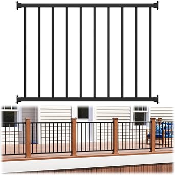 36 in. H x 4 ft. W Modular Aluminum Deck Railing Kits, Cut-to-Fit