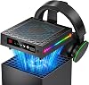 LED Display Automatic Fan for Xbox Series X with 9 RGB Light Modes Cooling System with 4 Modes for Xbox Series X Console Cooler Switch Light Switch Headset Hook USB Port Dust Filter for Xbox X
