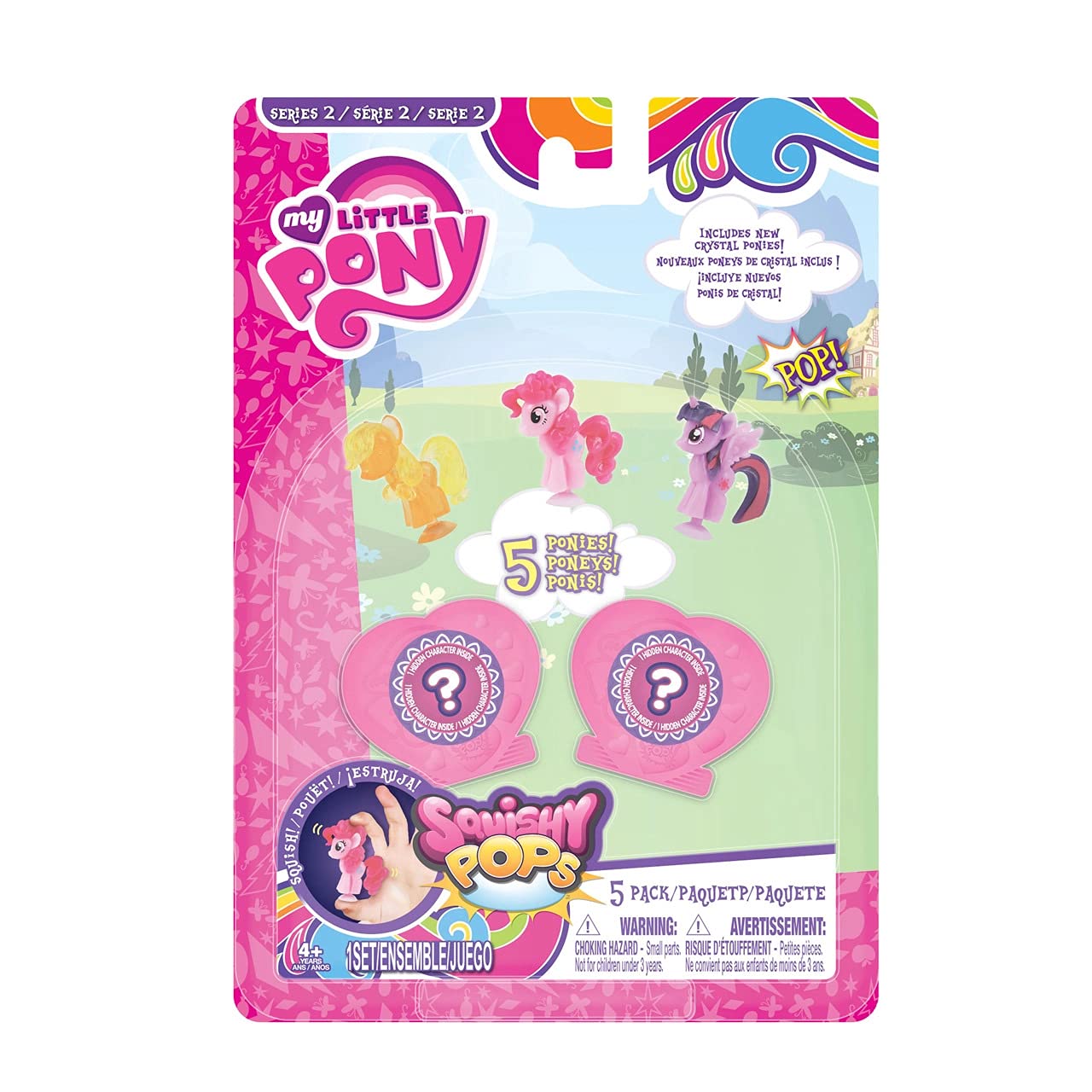 Character Options My Little Pony Squishy Pops Season 3 - 5 Pack, Multi Color