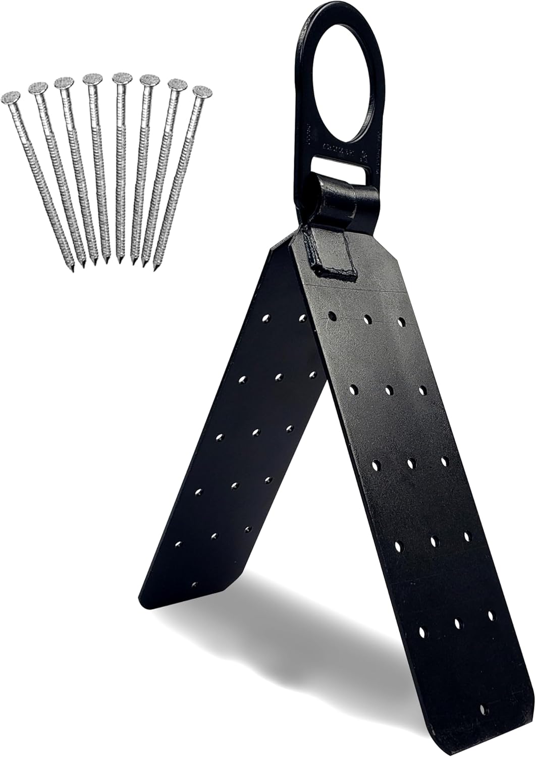 Frontline RO01 Reusable Hinged Roof Anchor | Heavy Duty D-Ring | OSHA & ANSI Compliant | High Strength Alloy Steel | Roofing Anchor with Nails Included (50 Pack)