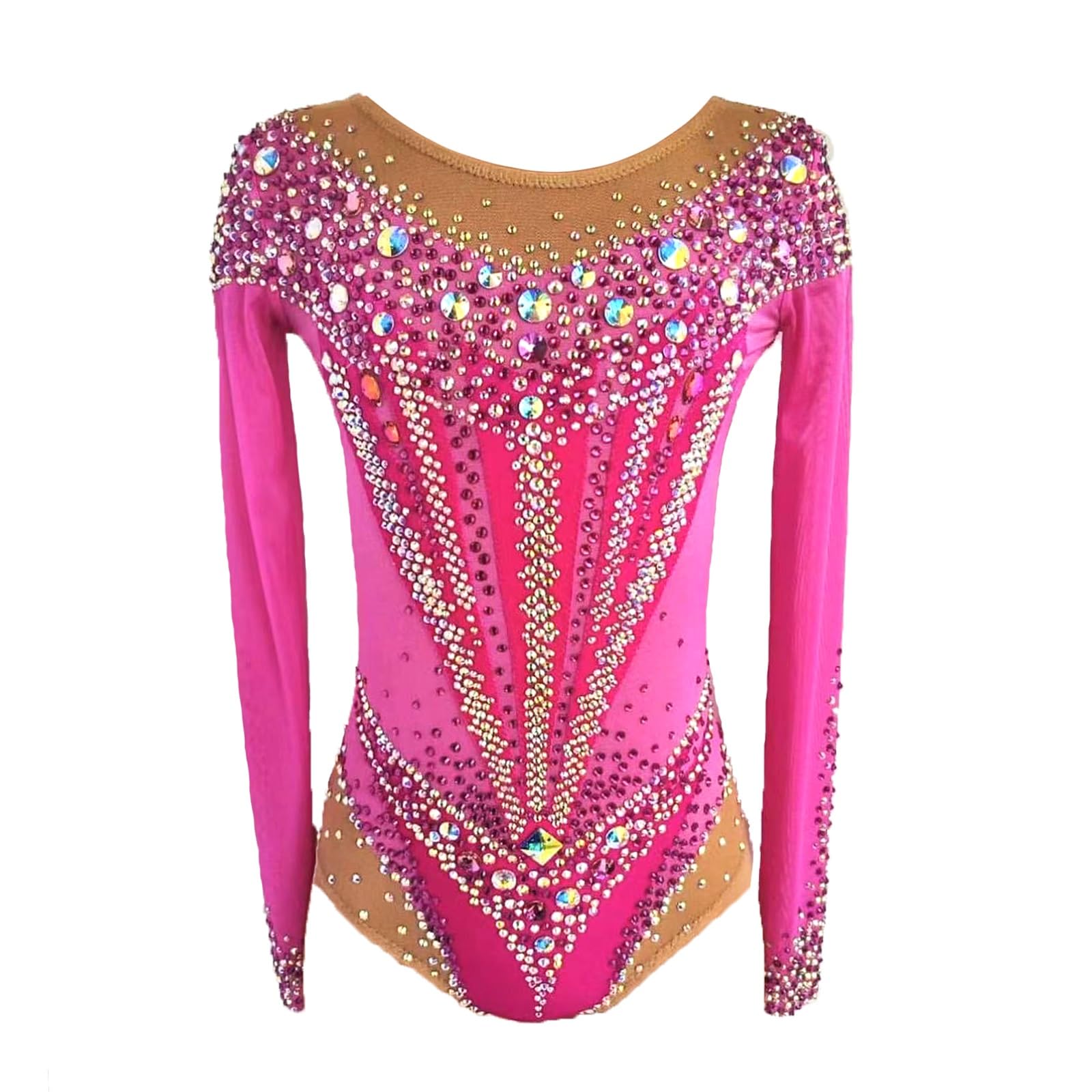 Maillot De Gimnasia Rítmica De Manga Larga for Niña, Ideal For Rendimiento, Alta Elasticidad, Personalizable.