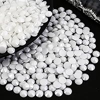 Vista 25 de 3000 PIEZAS SS16 de 4 mm de Resina Diamantes de Imitación de Parte Trasera Plana, Diamantes de Imitación de Esmeralda/Verde Oscuro para Uñas, Vasos