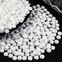 3000PCS SS16 4mm Resin Flatback Rhinestone، Solid White Flatback Rhinestones for Nails، Tumblers، Mugs، Bottles، Craft Decoration، loose Bling Glitter Diamond Stone