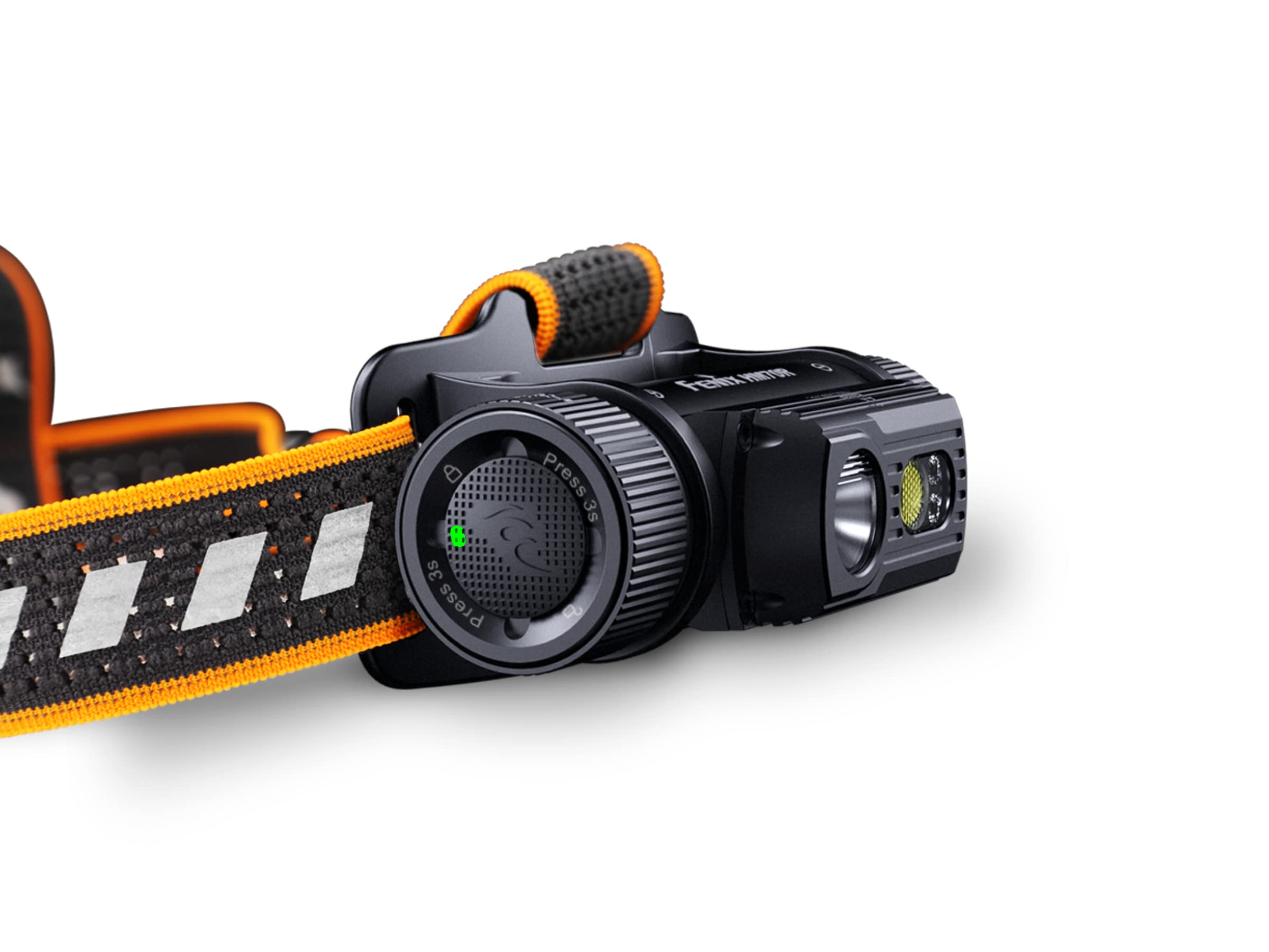 FENIX HM70R LED Stirnlampe mit max. 1.600 Lumen Spotlicht + max. 400 Lumen Flutlicht + Rotlicht, 100 Stunden max, USB-C Ladekabel