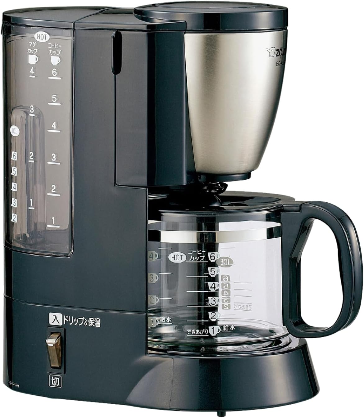 Amazon 象印マホービン(ZOJIRUSHI) コーヒーメーカー 6杯用 コクと香りを引き出すダブル加熱 2段階濃度調節 メッシュ