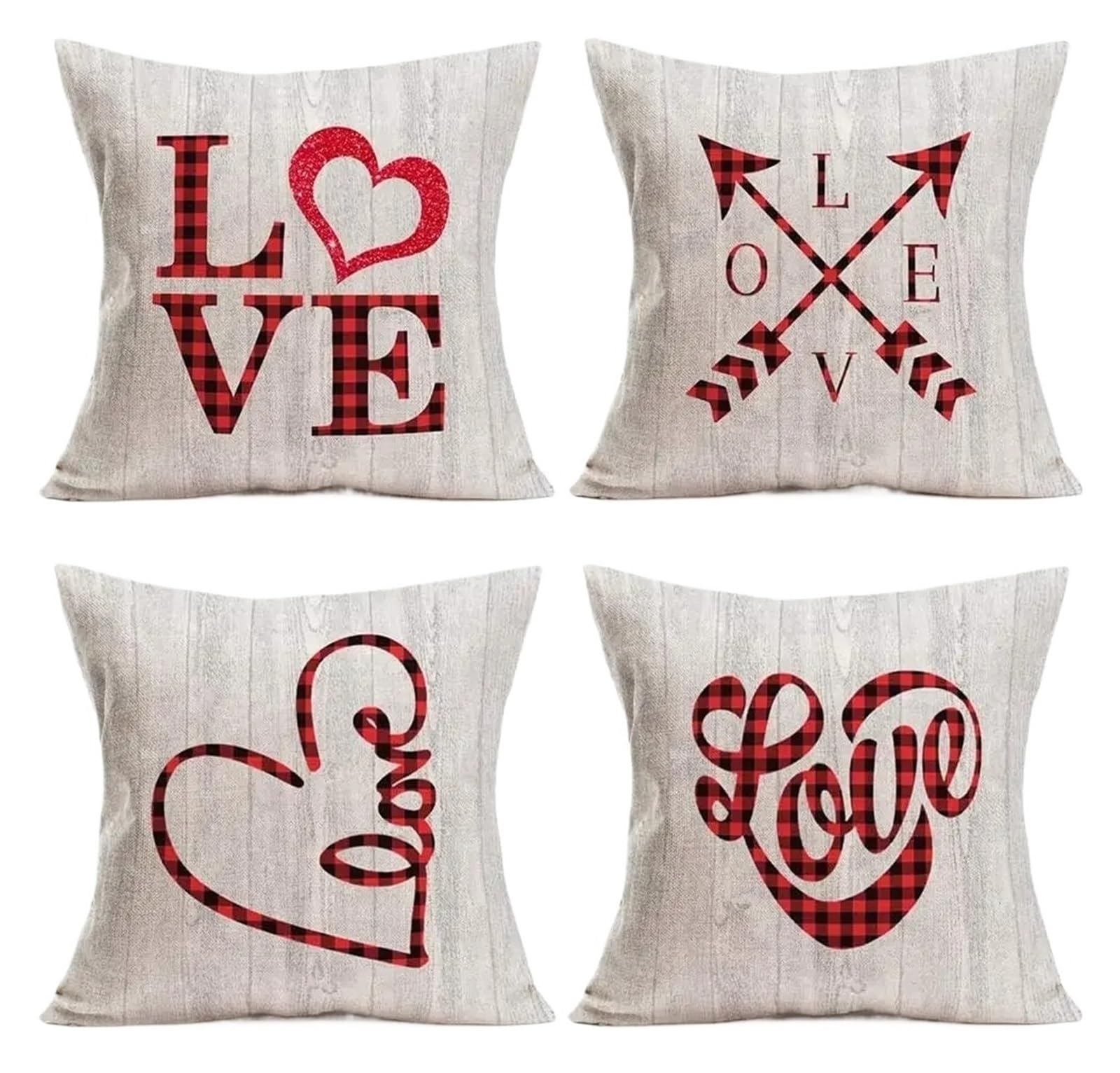 Taie d'oreiller pour couple 45x45cm, l'expression de votre amour en décoration
