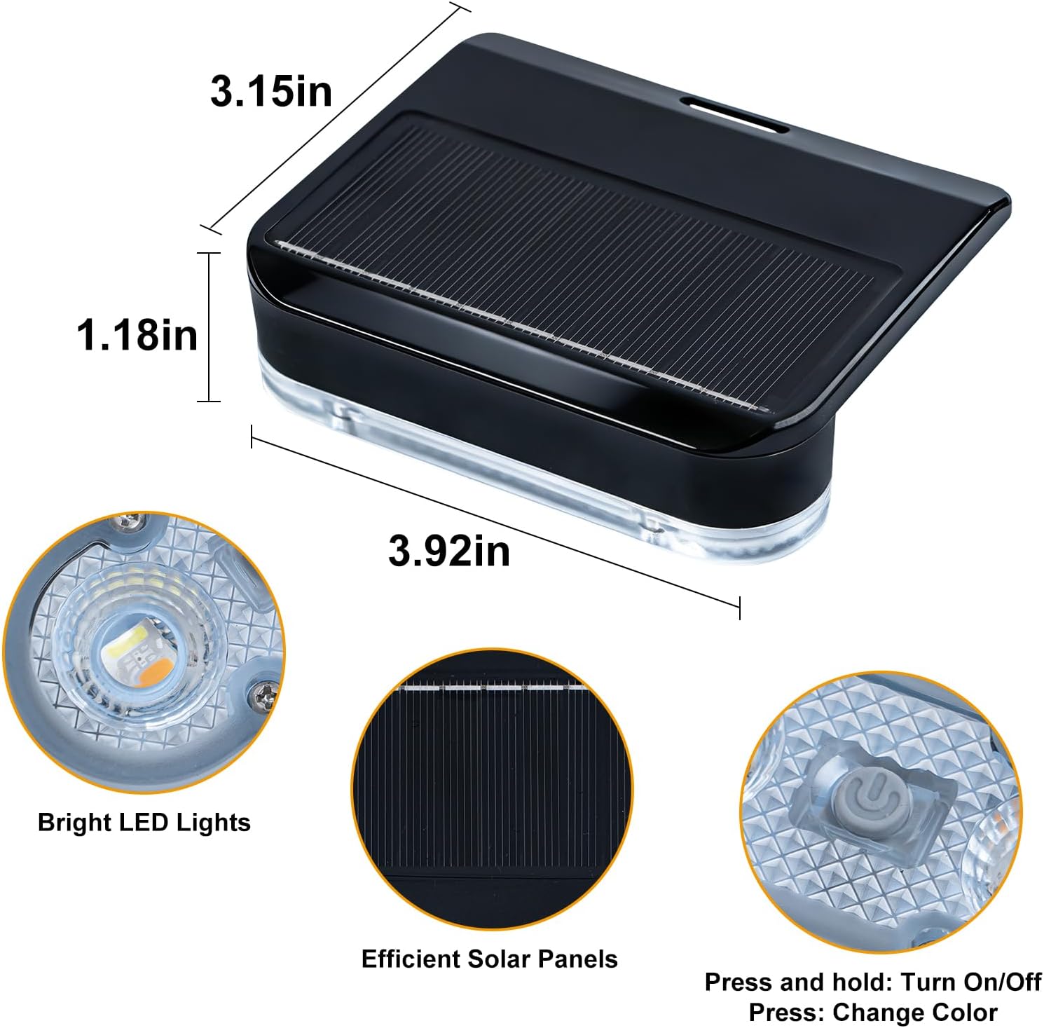 8Packs Solar Pool Lights for Above Ground & In-Ground Pools, 11 Lighting Modes, RGB Outdoor Waterproof Swimming Pools Night Light
