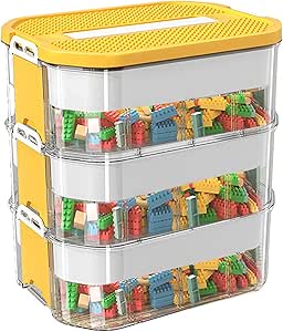 Cube Toy Storage Organizer Bins for Lego,3 Layers Stackable Storage ...