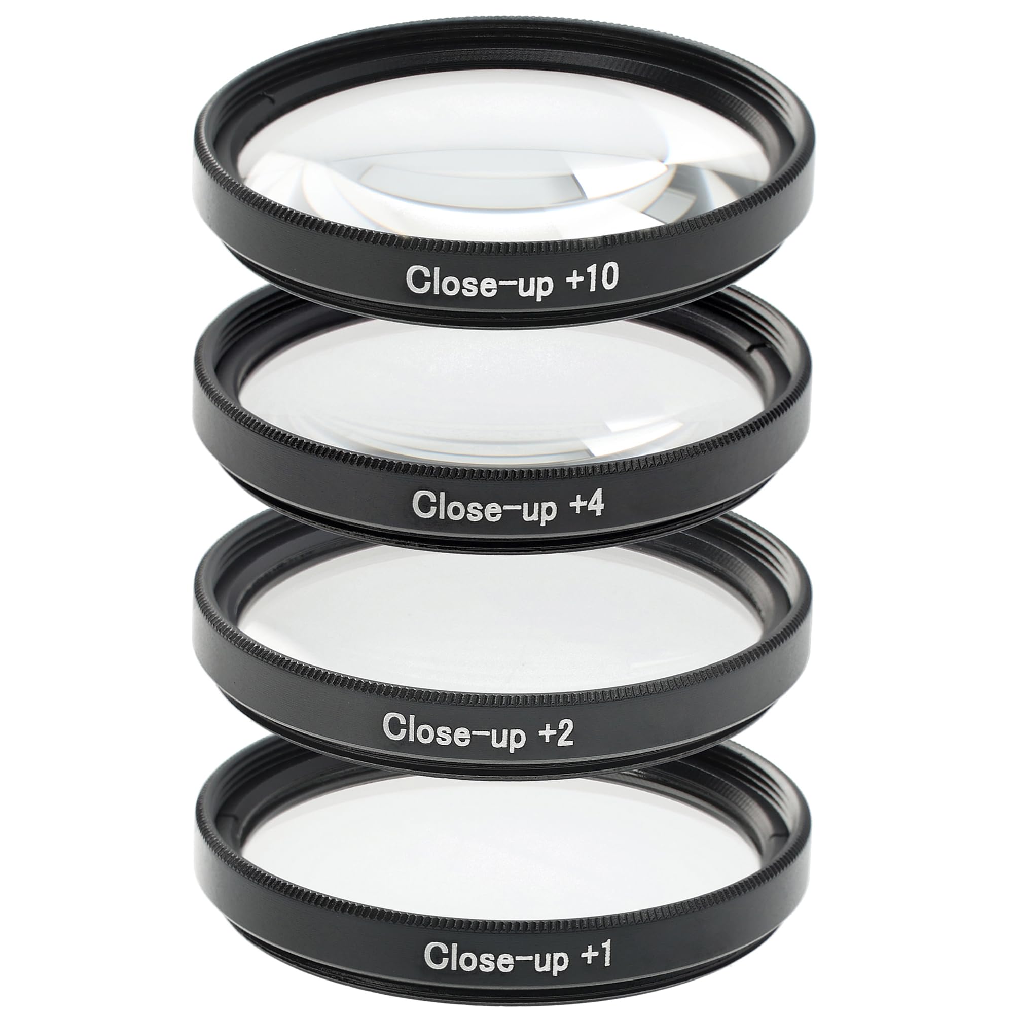 ayex Lot de 4 lentilles macro Close up 37 mm (+1, +2, +4, +10)