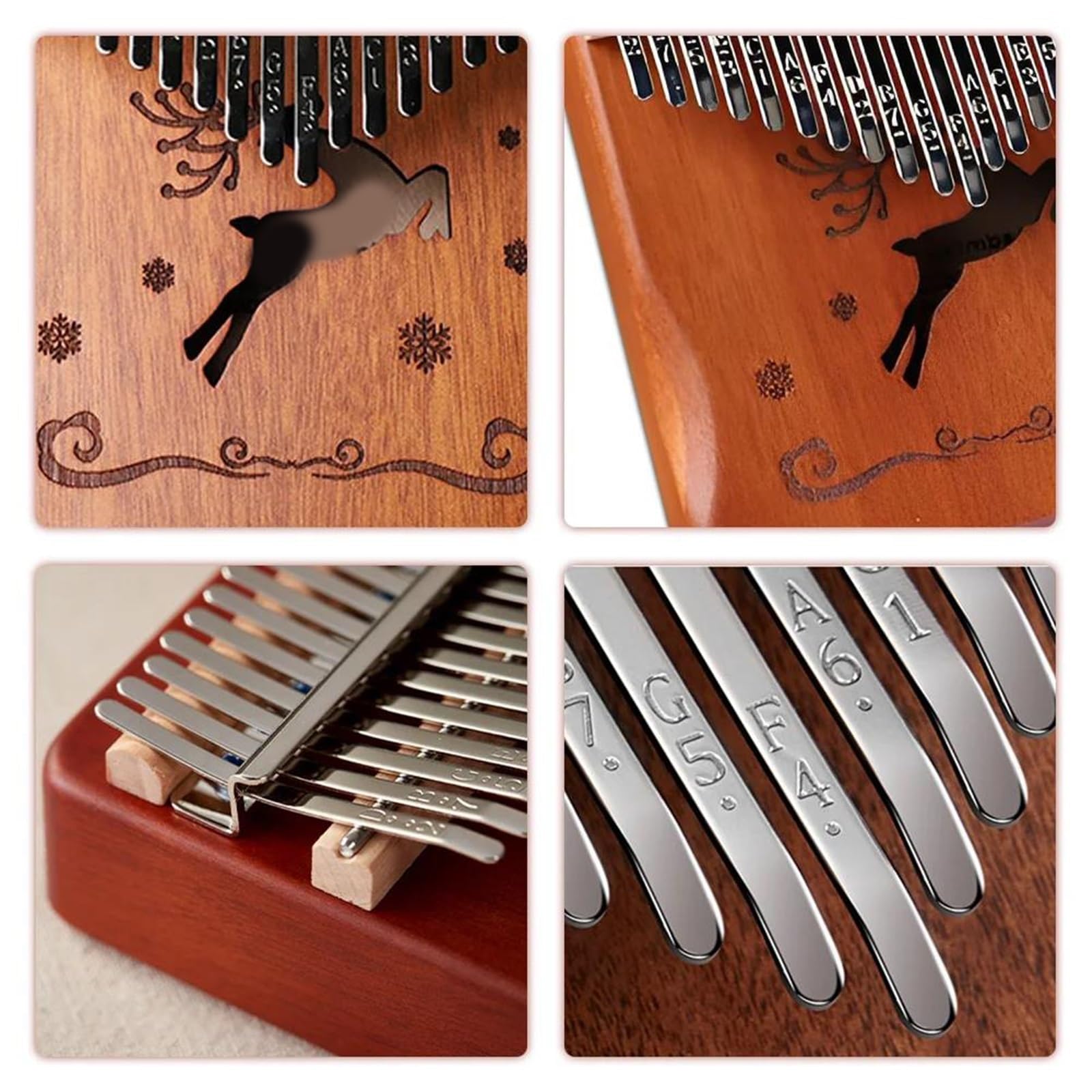 Kalimba 21 Klawiszowy Przenośny Instrument Fortepianowy Kalimba Dla Początkujących
